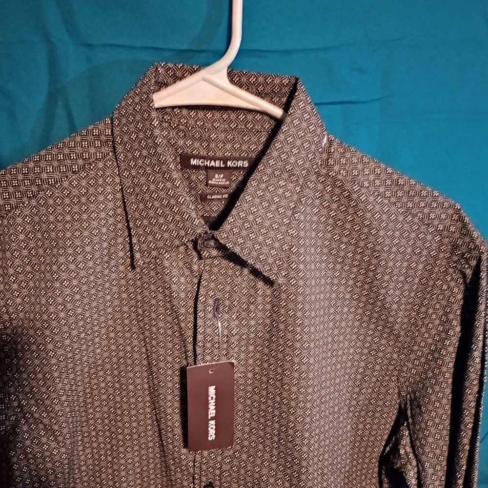 Michael Kors Black Patterned Shirt